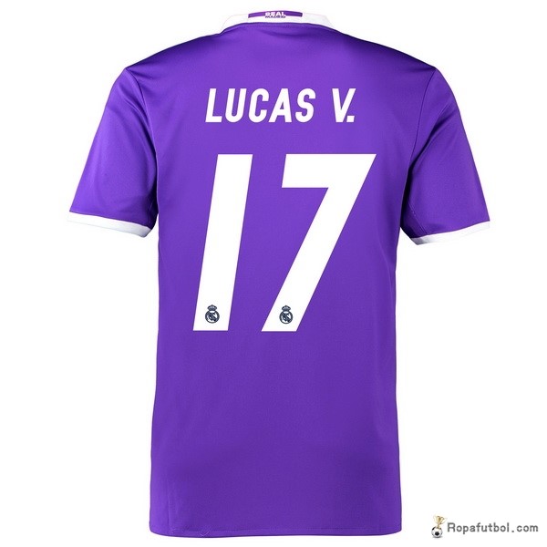 Camiseta Real Madrid Replica Segunda Ropa Lucasv. 2016/17 Purpura